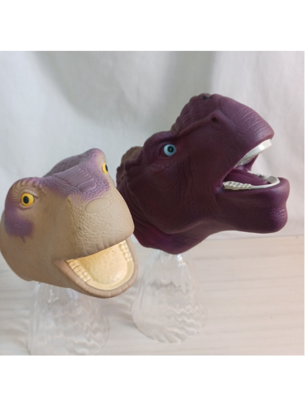Vintage 2000 Disney Dinosaur Hand Puppets Neera & Kron Toys McDonalds